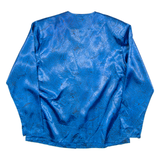 PIERRE CARDIN Womens Printed Shirt Blue Long Sleeve Floral L