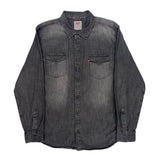 Levis Denim Shirt - XL Gray Cotton
