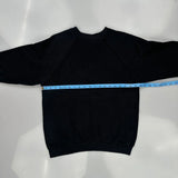 90S Blank Ultra Fleece Sweatshirt - Small Black Cotton Blend