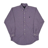 Ralph Lauren Checked Shirt - Medium Purple Cotton