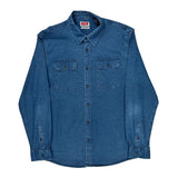 Wrangler Denim Shirt - XL Blue Cotton
