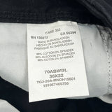 Wrangler Cargo Trousers - 38W 32L Black Cotton