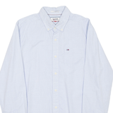 TOMMY HILFIGER Hilfiger Denim Mens Shirt Blue Spotted Long Sleeve S