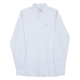 TOMMY HILFIGER Hilfiger Denim Mens Shirt Blue Spotted Long Sleeve S