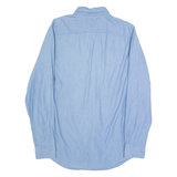 TOMMY HILFIGER Mens Plain Shirt Blue Long Sleeve M