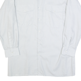 CHEMISERIE FREY Mens Plain Shirt Grey Long Sleeve L