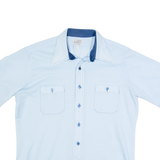 ARROW DOUBLER Mens Plain Shirt Blue M