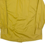 YOUNG MAN Oriental Inspired Mens Plain Shirt Gold 90s Long Sleeve XL