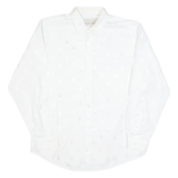 TIPPOS Mens Plain Shirt White Long Sleeve L