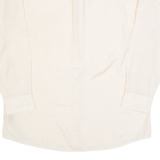 PACE Mens Plain Shirt Cream Long Sleeve M