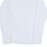 TOMMY HILFIGER Mens Shirt Blue Striped Long Sleeve S