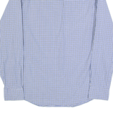 TOMMY HILFIGER Mens Shirt Blue 90s Check Long Sleeve L