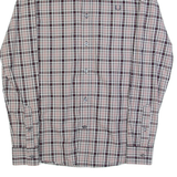 FRED PERRY Mens Shirt Grey Check Long Sleeve XS