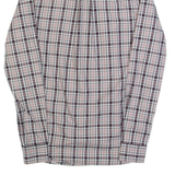 FRED PERRY Mens Shirt Grey Check Long Sleeve XS