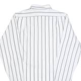 Mens Shirt White Striped Long Sleeve M