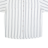 YES Mens Shirt White 90s Striped XL