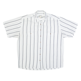 YES Mens Shirt White 90s Striped XL