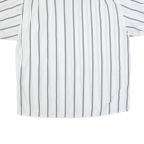 YES Mens Shirt White 90s Striped XL