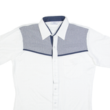 EILLON Mens Plain Shirt White M