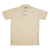 JACK GORON Mens Shirt Beige 90s Crazy Pattern L