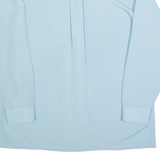 Mens Plain Shirt Blue Long Sleeve L