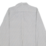 BEN SHERMAN Mens Shirt Black Crazy Pattern Long Sleeve S