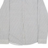 BEN SHERMAN Mens Shirt Black Crazy Pattern Long Sleeve S