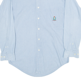 RALPH LAUREN Chaps Mens Plain Shirt Blue Long Sleeve S