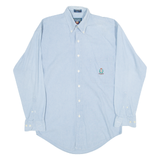 RALPH LAUREN Chaps Mens Plain Shirt Blue Long Sleeve S