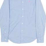 POLO RALPH LAUREN Boys Plain Shirt Blue Long Sleeve 2Y