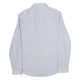 VERSACE Mens Shirt Grey Striped Long Sleeve M