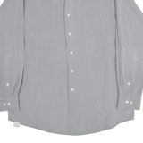 DKNY Mens Plain Shirt Grey Long Sleeve L