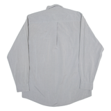 DKNY Mens Plain Shirt Grey Long Sleeve L