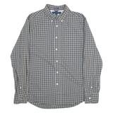 TOMMY HILFIGER Mens Shirt Grey Check Long Sleeve M