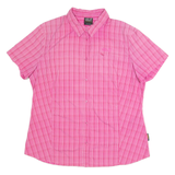 JACK WOLFSKIN Womens Shirt Pink Check XL