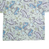 GIL BRET Mens Hawaiian Shirt Green Crazy Pattern XL