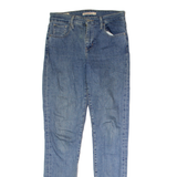 LEVI'S BIG E 721 High Rise Womens Jeans Blue Regular Skinny Stone Wash W26 L30