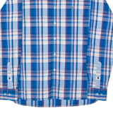 TOMMY HILFIGER Mens Shirt Blue 90s Plaid Long Sleeve M