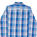 TOMMY HILFIGER Mens Shirt Blue 90s Plaid Long Sleeve M