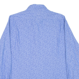 MASSIMO DUTTI Mens Shirt Blue Paisley Long Sleeve S