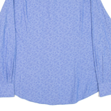 MASSIMO DUTTI Mens Shirt Blue Paisley Long Sleeve S