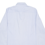 TOMMY HILFIGER Slim Fit Mens Plain Shirt Blue Long Sleeve S