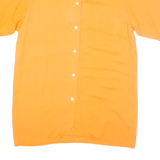Womens Plain Shirt Orange Silk S