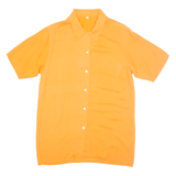 Womens Plain Shirt Orange Silk S