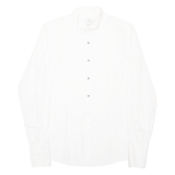 DE FURSAC Mens Plain Shirt White Long Sleeve M