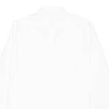 DE FURSAC Mens Plain Shirt White Long Sleeve M