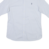 ALL SAINTS Mens Plain Shirt Blue S