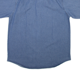 GIRADELLI Mens Plain Shirt Blue M