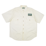 INSPIRED Mens Plain Shirt Cream L