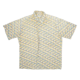 VIA VENETO Mens Shirt Yellow 90s Check L